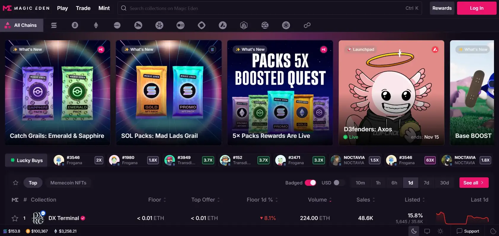 Magic Eden Dashboard