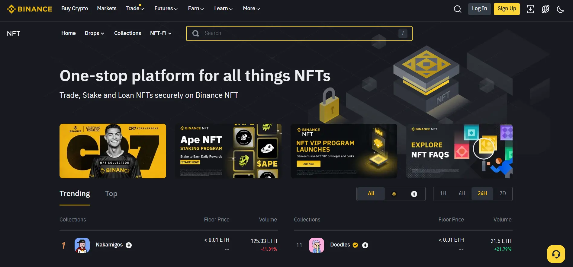 Binance NFT marketplace