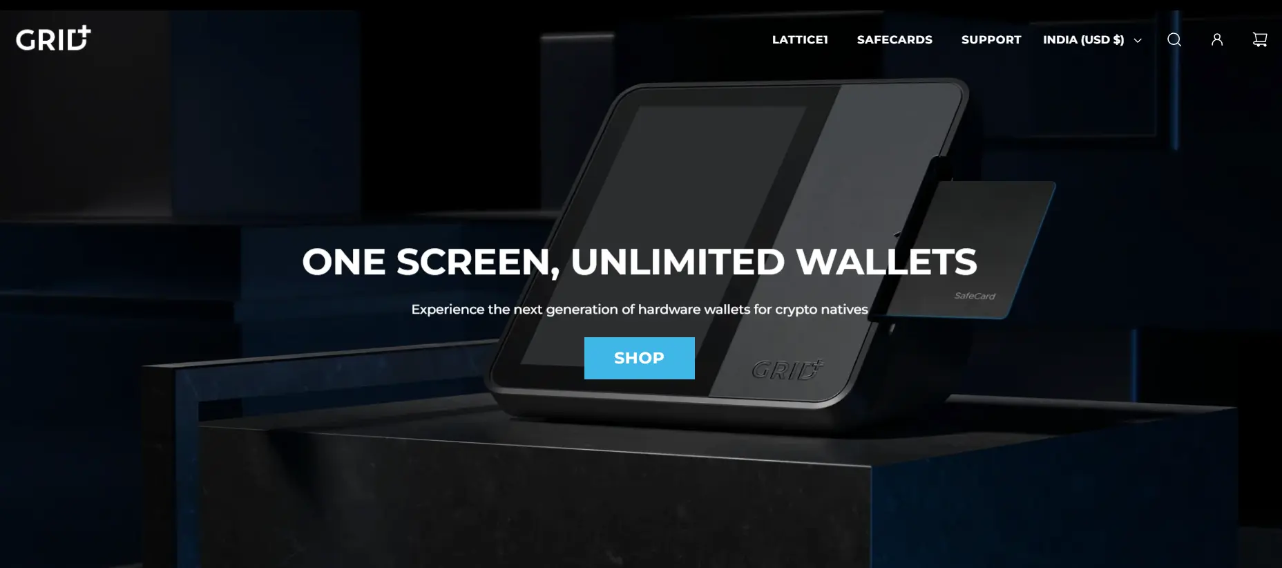 Grid wallet dashboard