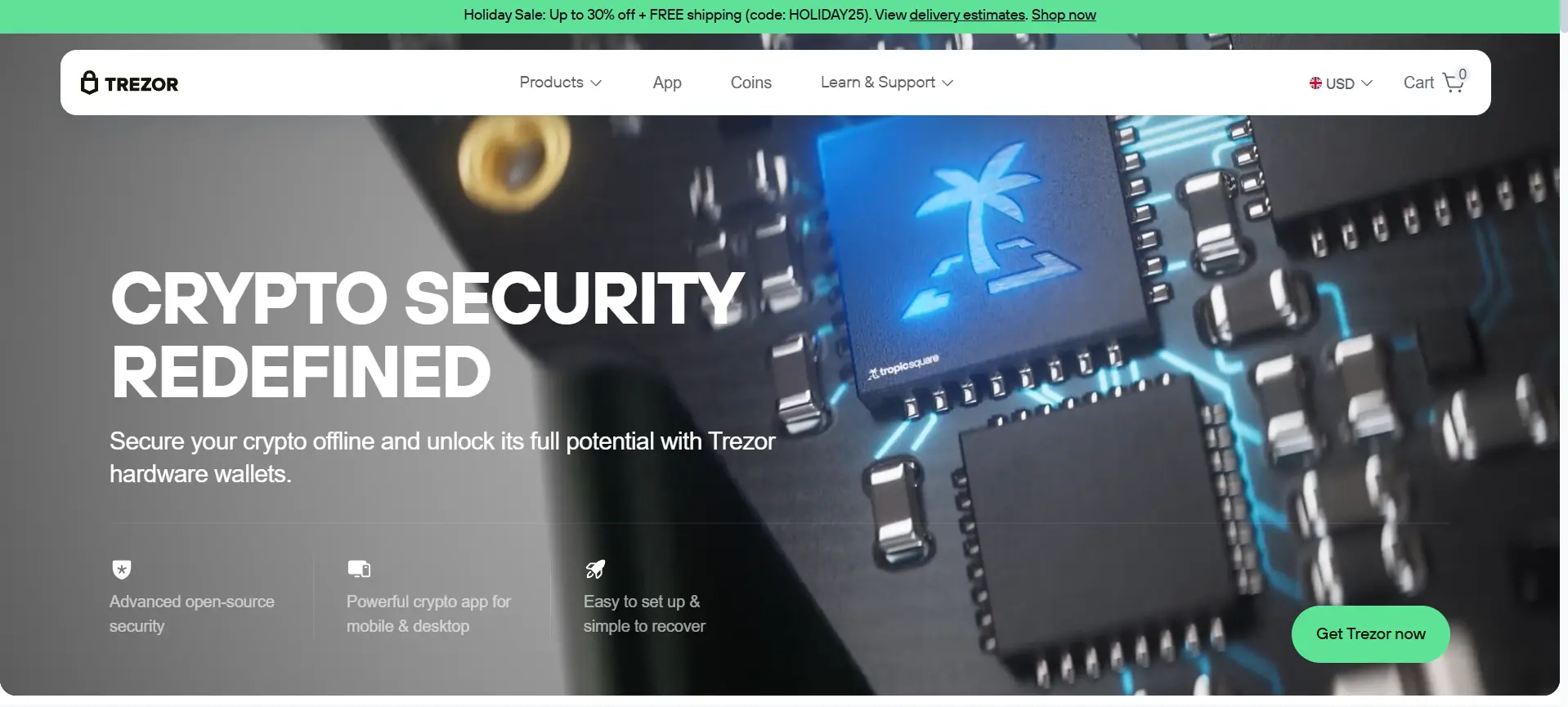 Trezor wallet Dashboard