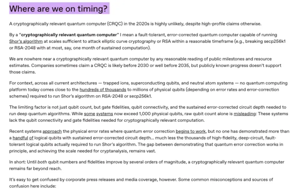 a16z Sounds Alarm on Quantum Risks for Blockchains (Source: X)