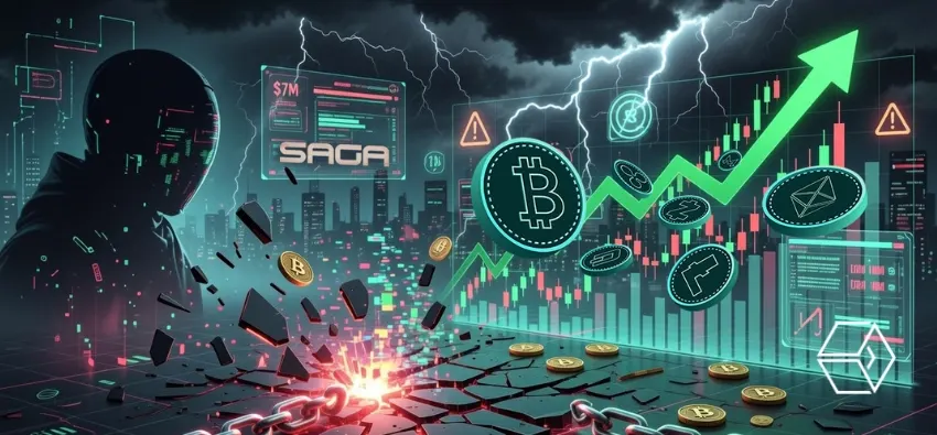 Crypto Market Surges Despite $7M Saga Blockchain Hack