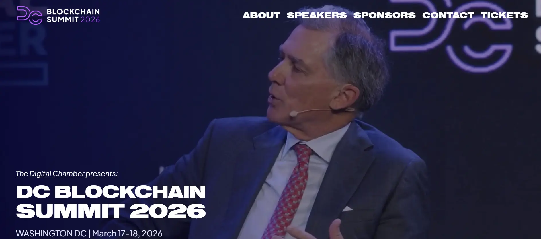 Banner of DC Blockchain Summit 2026