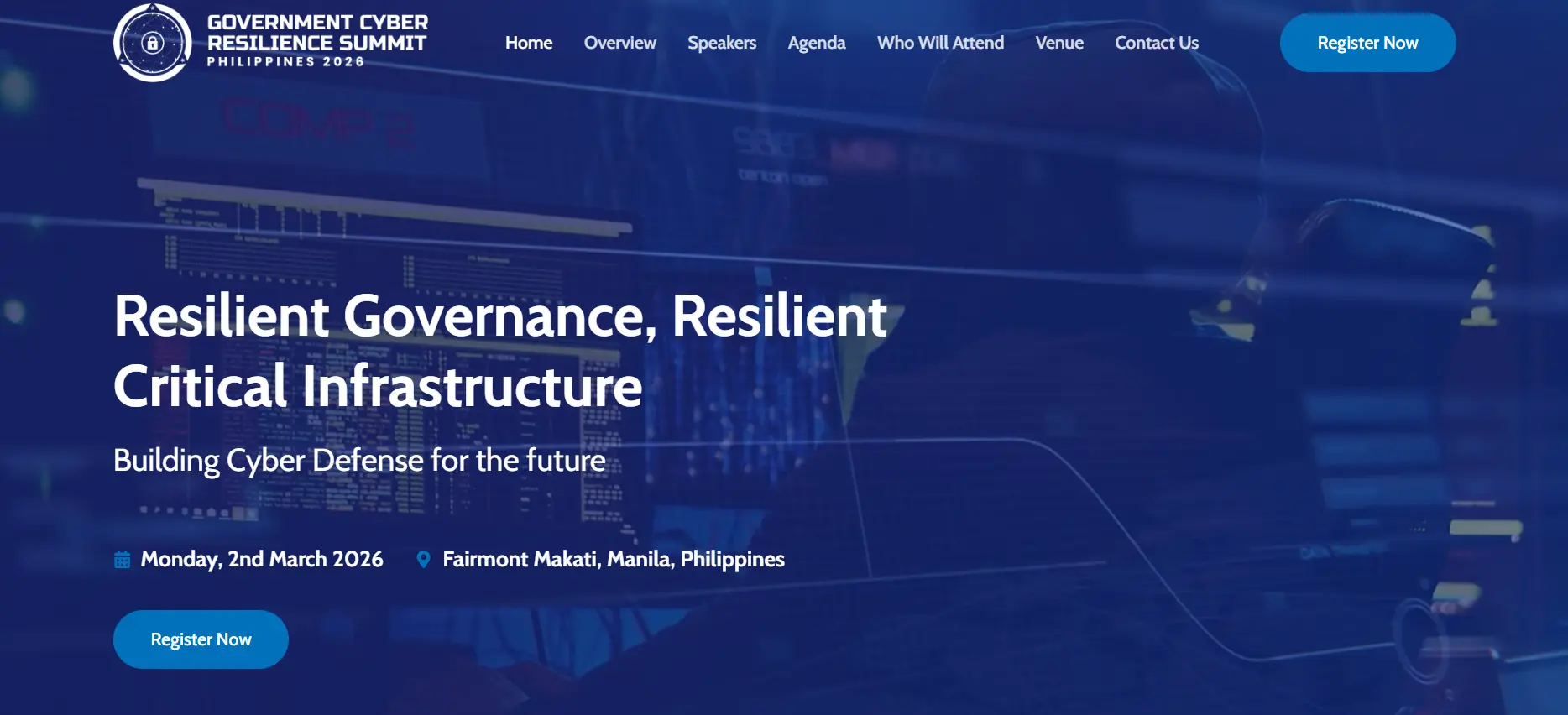Banner of Government cyber resilience summit