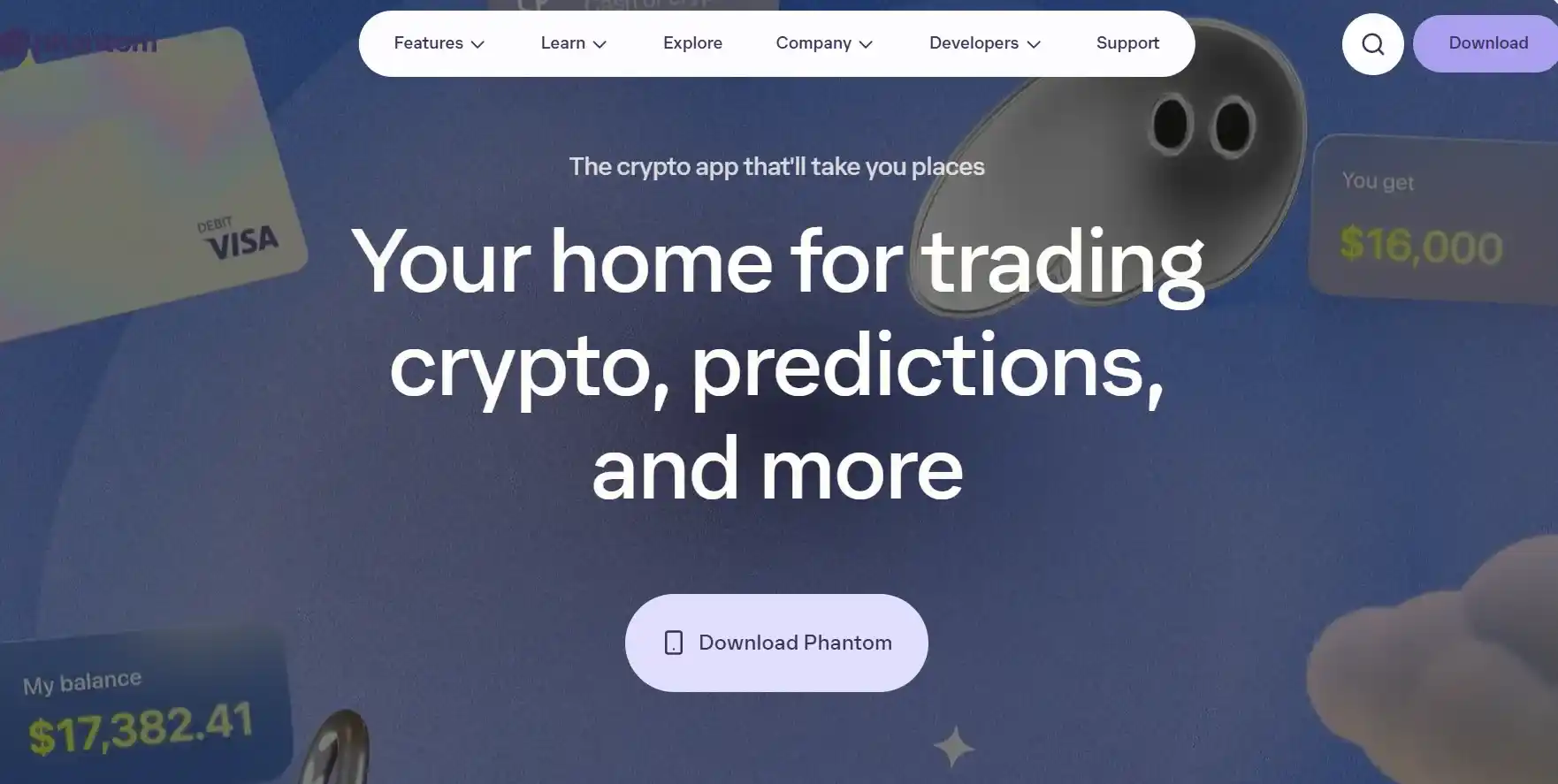 Phantom Wallet dashboard