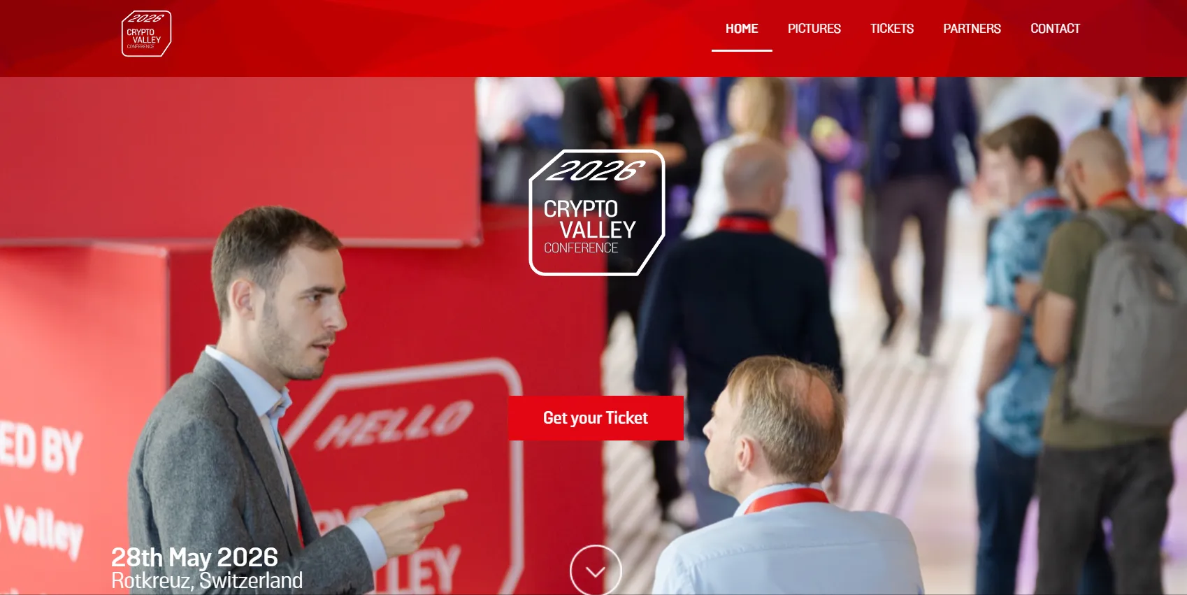 Crypto valley conference Dasboard