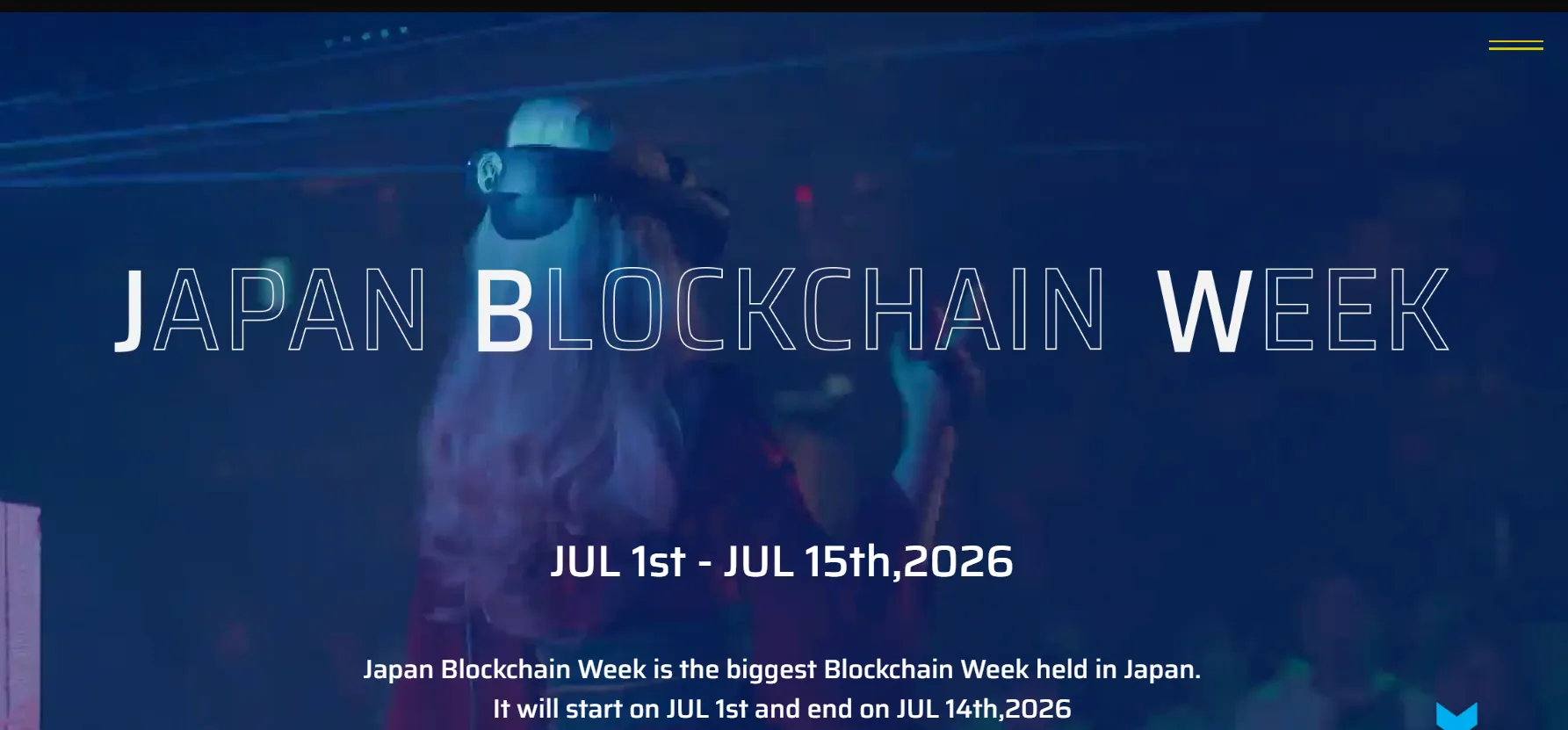 Japan Blockchain week Banner